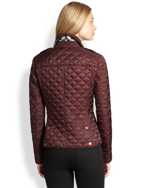 burberry brit ntlon jacket women|burberry nylon quilted jacket.